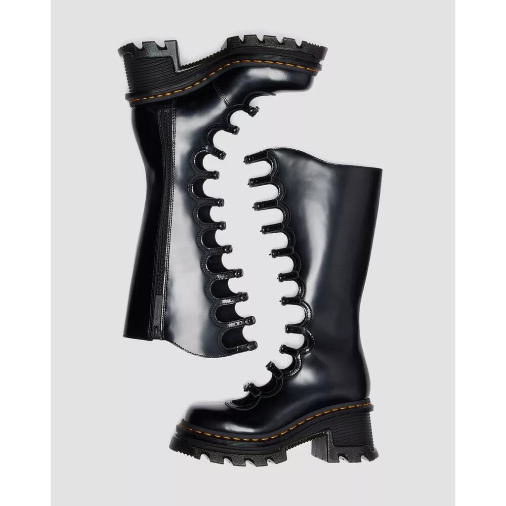 Dr. Martens x Marc Jacobs Kiki Boots in BLACK BUTTERO (Women's sizing) - Picture 3 of 10